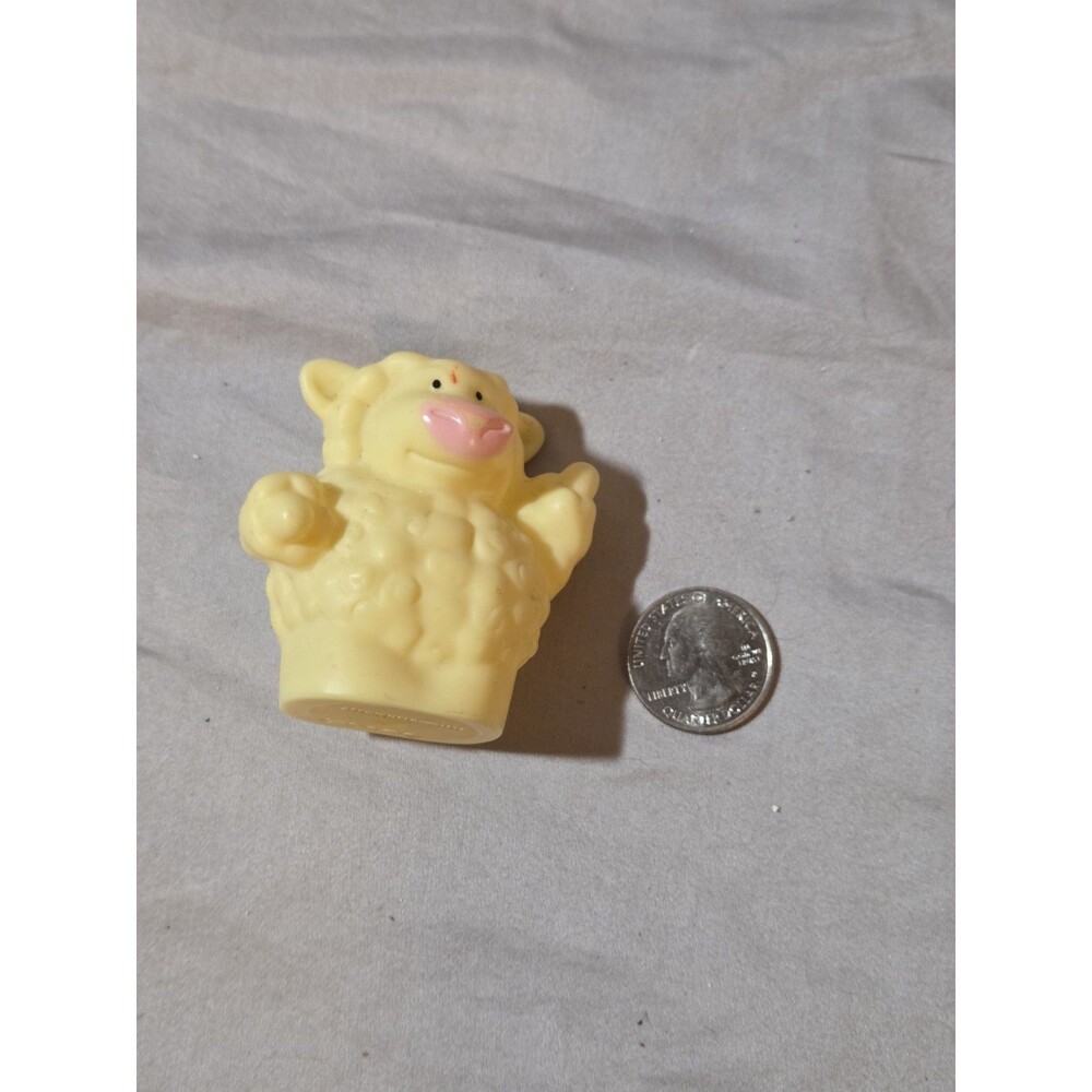 Tomy Pale Yellow Lamb Sheep Easter Zoo Animal Figure